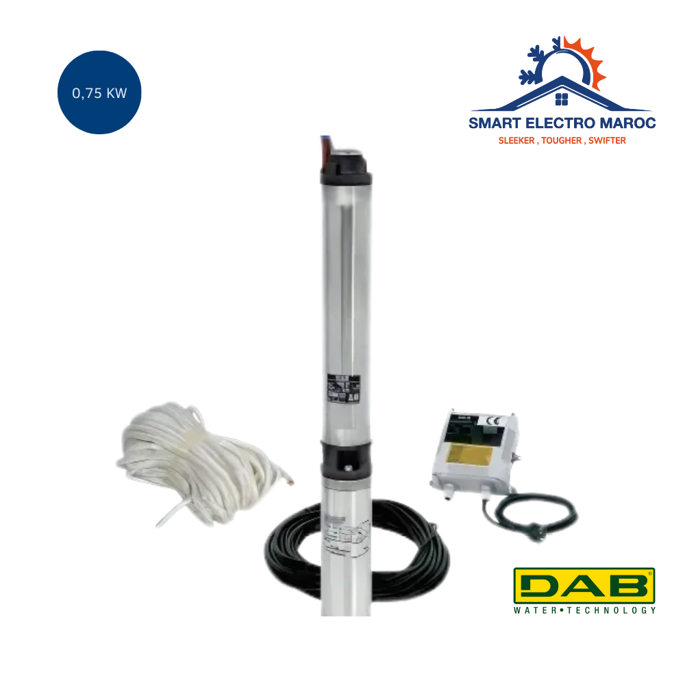 Pompe Immergée Pour Puits 3,5 SDM 3/11 - 800W, 230V - Compatible Sable (jusqu'à 5%), Raccord DN90, 1.5 Pouces